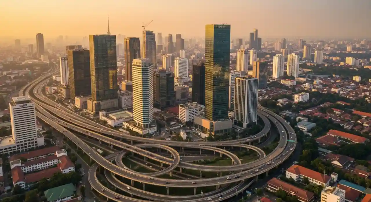 Incorporate in Indonesia - aerial view of Jakarta CBD for foreign founders who incorporate in Indonesia