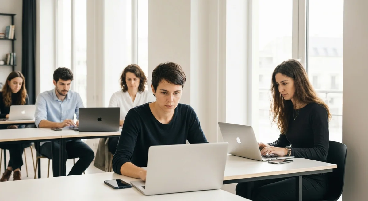 incorporate in France - modern coworking office with entrepreneurs