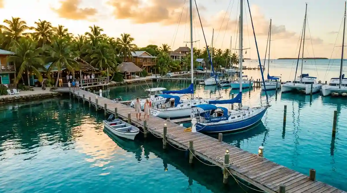 residency in Belize marina dock coastal living