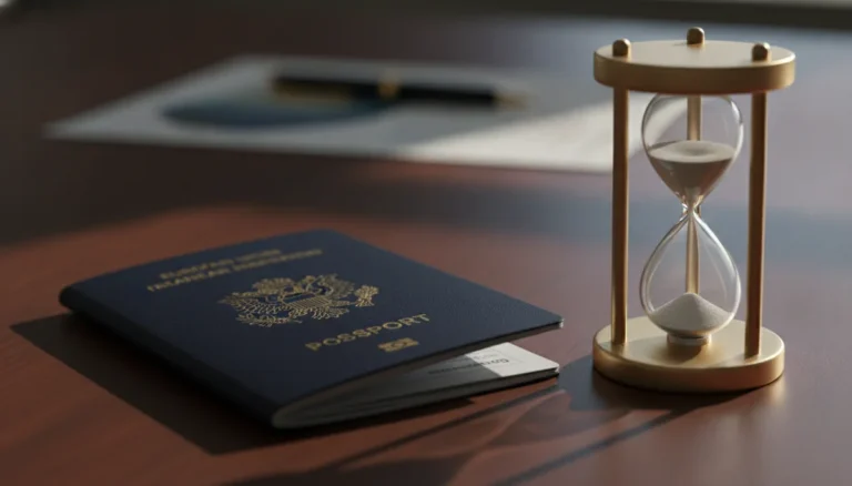 countries that cancel your citizenship automatically for staying abroad, passport and hourglass