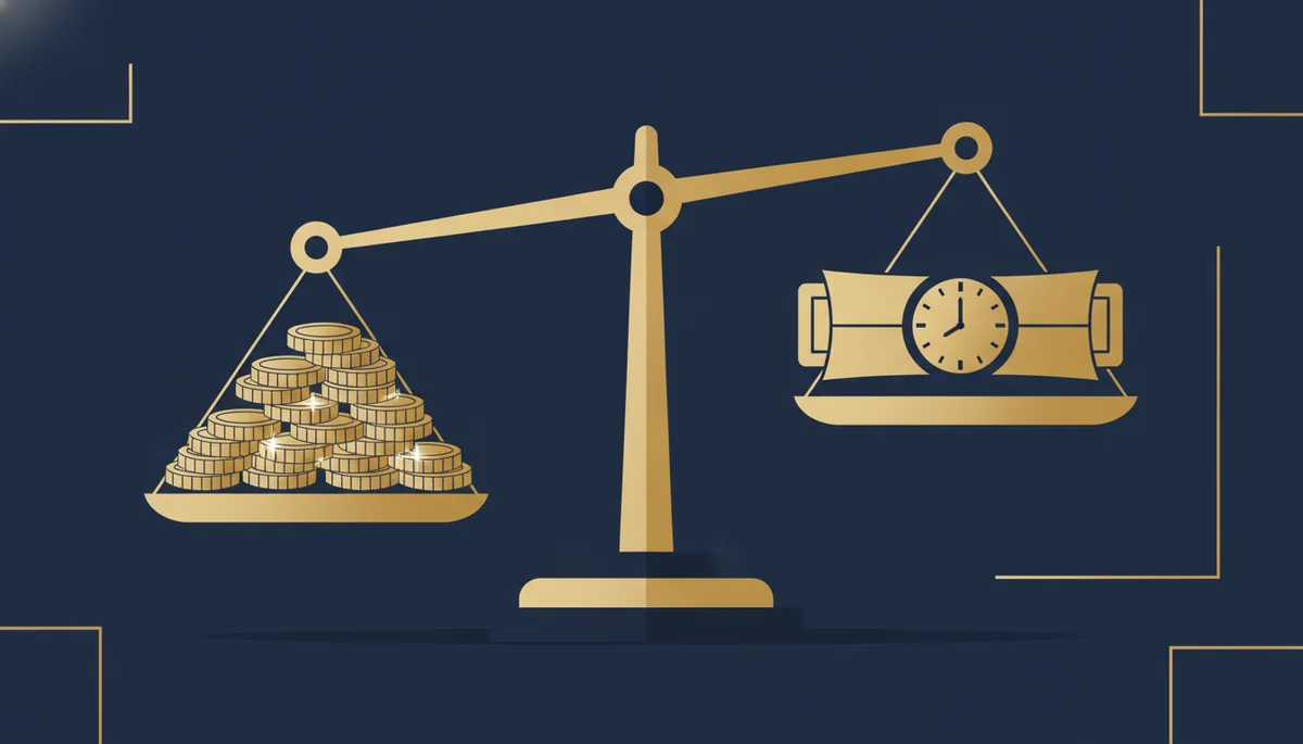balance scale comparing the Argentina citizenship bond with the non-refundable Treasury contribution