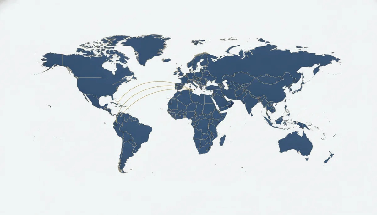 World map linking the Caribbean CBI states to the US and EU pressure on nationality lists