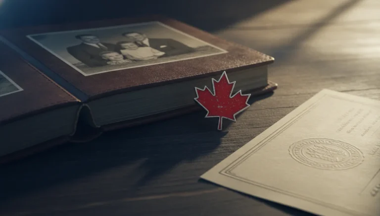 Canadian citizenship by descent born before 2009 family records and maple leaf