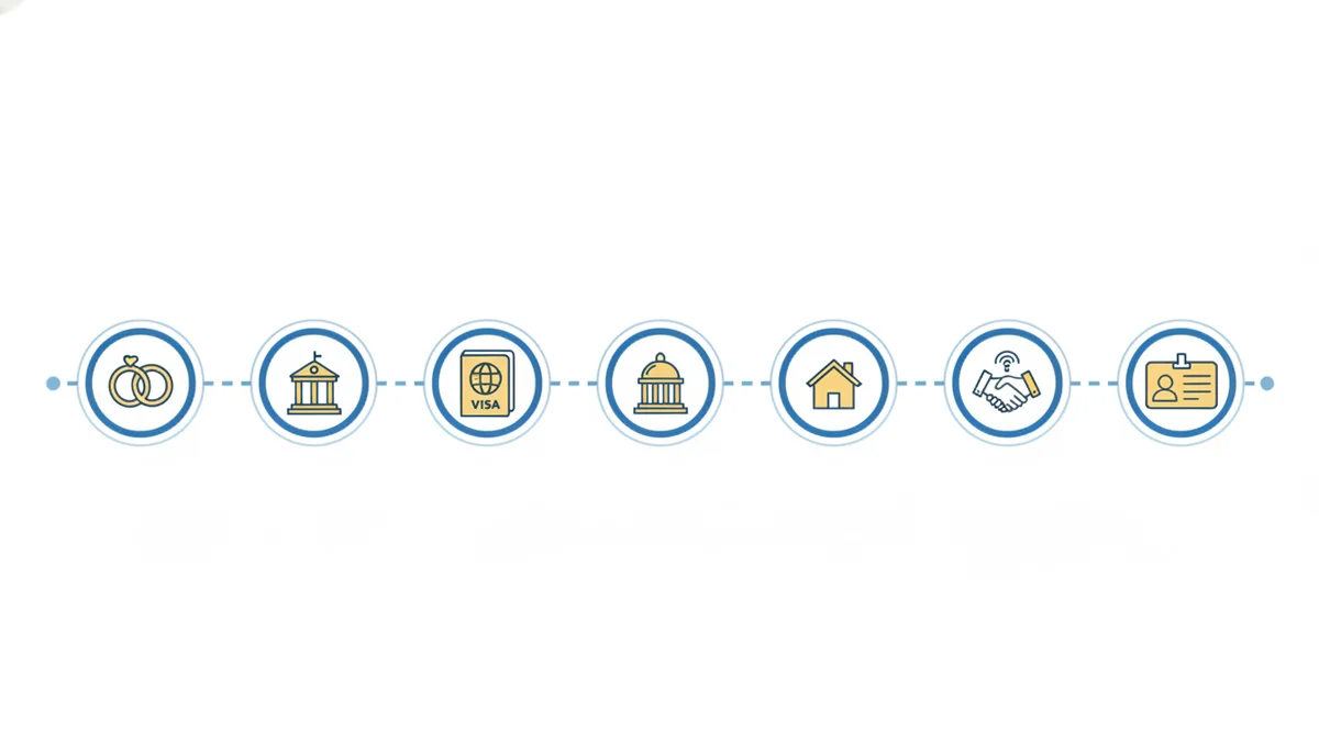 timeline of the Ecuadorian naturalisation process from Civil Registry to cédula